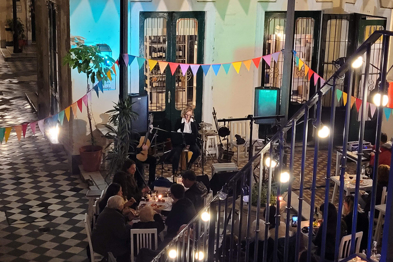 Buenos Aires: tango in an old tenement house + glass of wine.