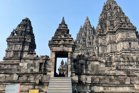 Yogyakarta: Borobudur Climb to The top & Prambanan Day Tour Shared Transport Excluded Ticket Temple