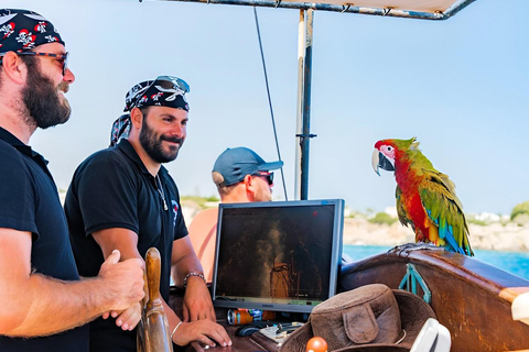 From Hersonissos: Half-Day Pirate Boat Trip with Lunch