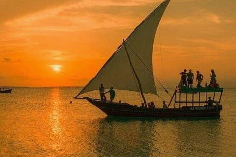 Zanzibar: Full-Day Mnemba - Turtle Swim & Sunset Dhow Cruise With Pickup From Nungwi/Kendwa Hotels