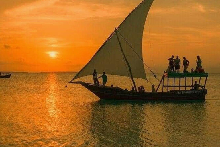 Zanzibar: Full-Day Mnemba - Turtle Swim & Sunset Dhow Cruise With Pickup From Nungwi/Kendwa Hotels