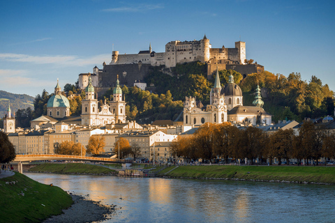 Från Wien: privat dagsutflykt till Hallstatt och Salzburg