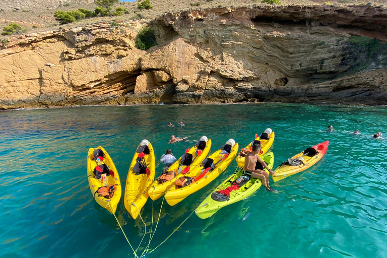 Benidorm: Guided Kayak Tour with Snorkeling and Photos