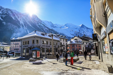 From Geneva: Chamonix and Mont-Blanc Exclusive Tour Day Trip to Mont-Blanc and Cogwheel Ticket