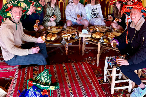 Marrakech : Vol en montgolfière, petit déjeuner berbère et balade à dos de chameau