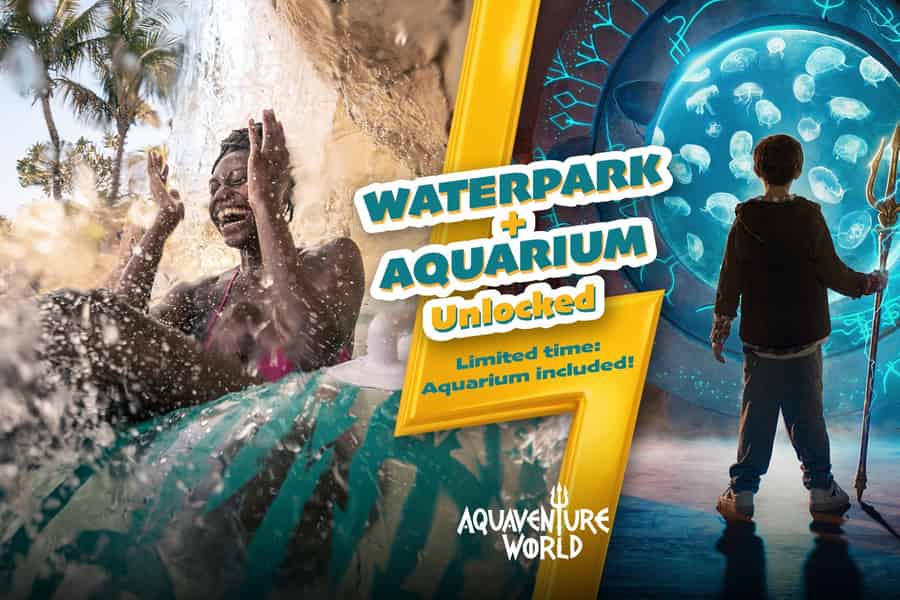 Dubai: Tagespass für den Aquaventure World Waterpark + KOSTENLOSES Upgrade. Foto: GetYourGuide Dubai: Tagespass für den Aquaventure World Waterpark + KOSTENLOSES Upgrade. Foto: GetYourGuide