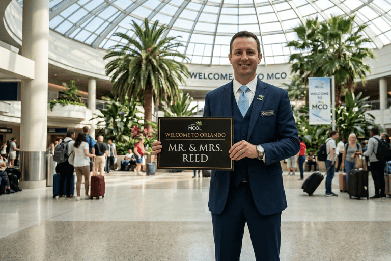 MCO Airport Private Transfer to/from Orlando or Disneyland Daytime Arrival: MCO Airport to Orlando or Disneyland