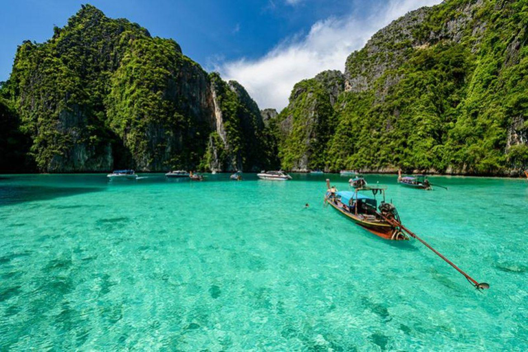 Von Phi Phi aus: Maya Bay Private Long Tail BootstourVom Phi Phi Pier: Maya Bay für 4 Stunden mit dem Privatfahrzeug