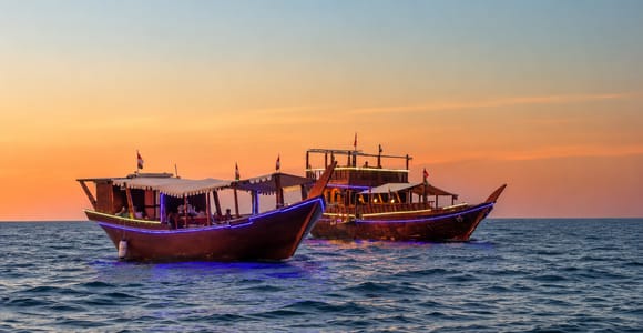 Muscat: Traditional Omani Dhow Sunset Cruise & Coastal Views