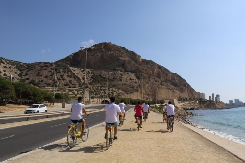 Alicante: Calas und Strände Fahrradtour mit SchnorchelnTour mit Standard Fahrrad