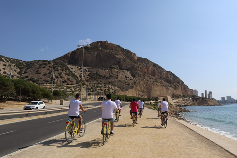 Alicante: Passeio de E-Bike pelas Calas e Praias com mergulho com snorkel