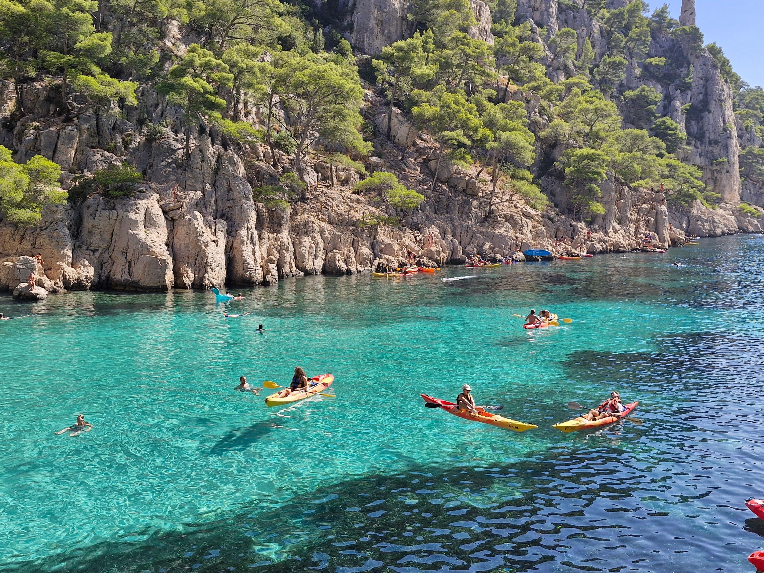 Halbtägige Kajaktour auf dem Meer in Cassis