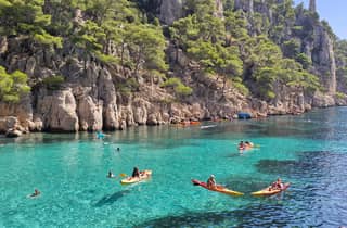 Halbtägige Kajaktour auf dem Meer in Cassis