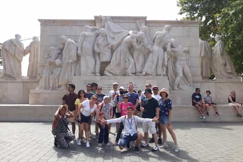 Tour of Hungarian Parliament surroundings with folk music in Budapest
