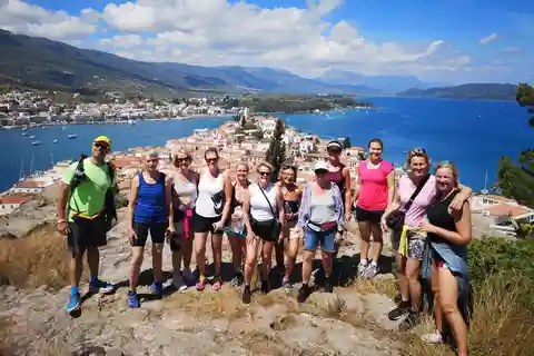 Poros: Three Peaks City Tour Hiking with Fresh Lemonade