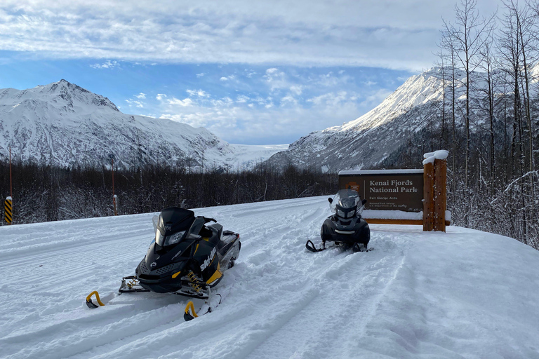 Snowmobile Access Ice Climbing Adventure from Seward