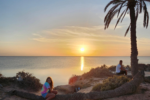 Süd-Djerba mit dem Roller: Olivenbäume, Töpferwaren und SonnenuntergangSüden von Djerba mit dem Roller: Olivenbäume, Töpferwaren und Sonnenuntergang