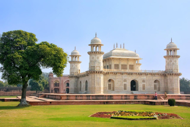 From Delhi: Sunrise Taj Mahal and Agra Guided Tour by Car From Agra: Private Car, Driver and Guide Service Only