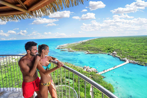 From Cancun: Xel-Há All-Inclusive Park Entrance to Xel-Há Park with Lunch Included