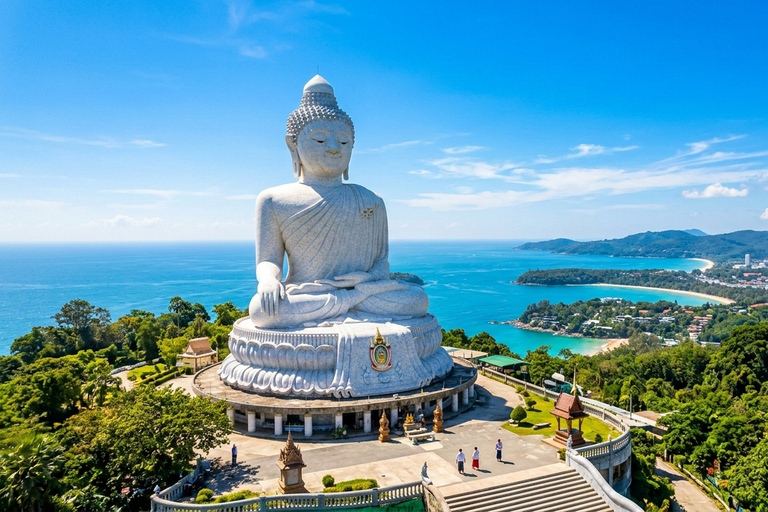Phuket:Tiger Park Safari,Big Buddha,ATV,Elephants & Old Town Morning:City Tour Tiger Canopy Forest Safari & Feeding Guide