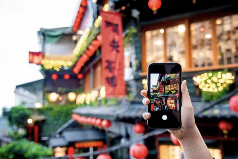 Au départ de Taipei : visite privée de l'île de Heping, Shifen et Jiufen