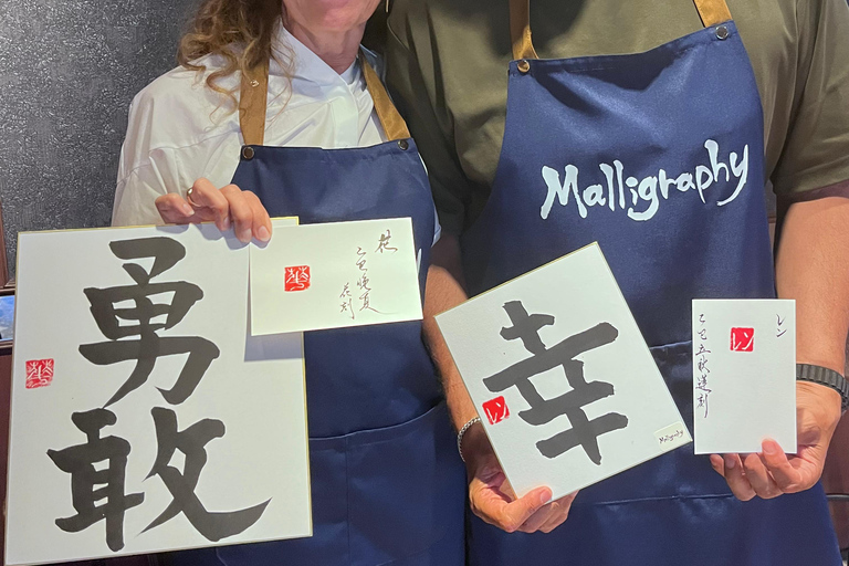 Kyoto: Stone Seal Carving Workshop with Calligrapher Calligraphy & Stone seal carving course