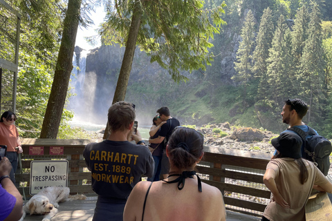 From Seattle: Snoqualmie Falls and Wineries Tour w/ Transfer