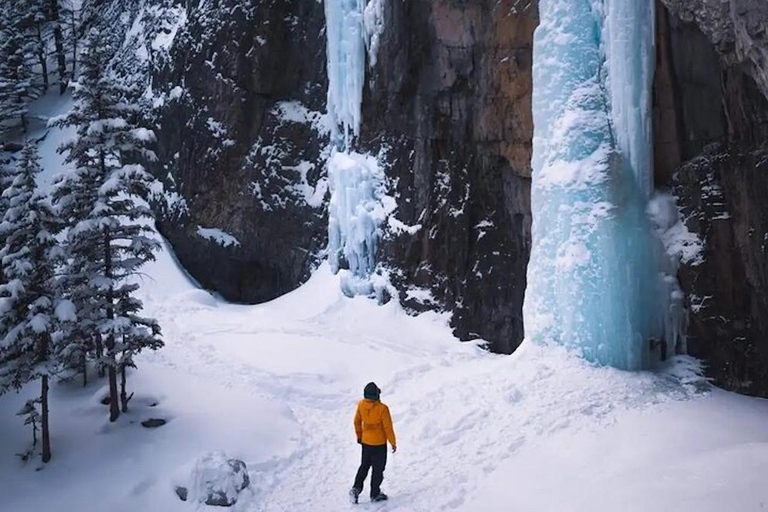 Grotto Canyon Ice Walk with Indigenous Pictographs Calgary pick up