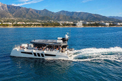 Marbella: Catamaran Tour with a Swimming Stop