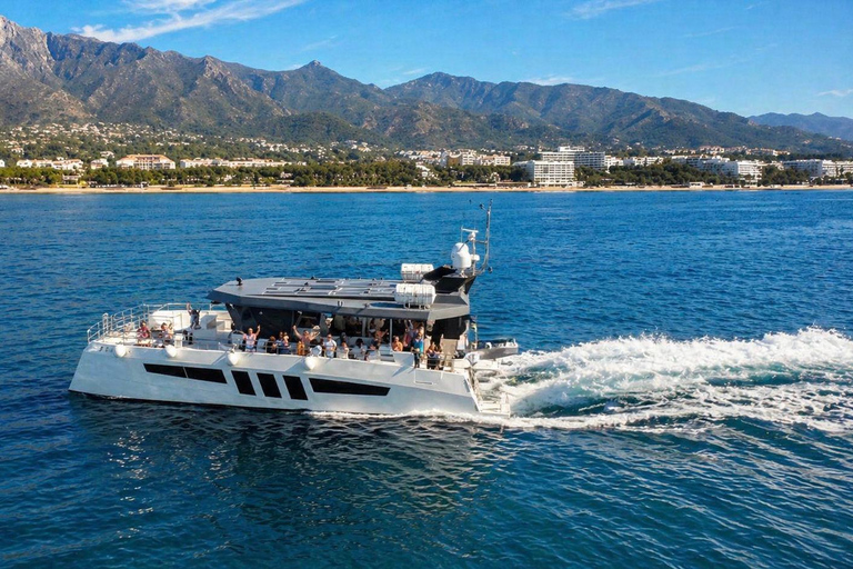 Marbella: Catamaran Tour with a Swimming Stop