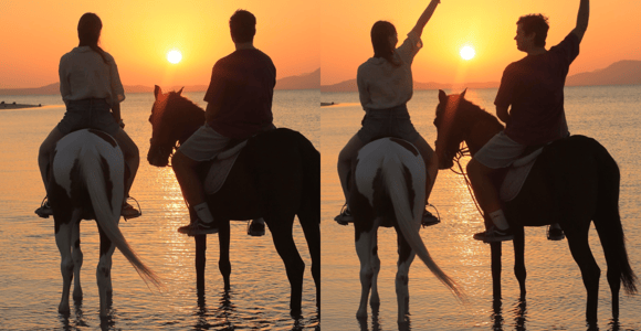 Sharm El Shiekh: Beach and City Desert Horse Riding Tour