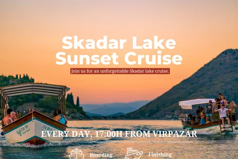 Virpazar : Unforgettable Sunset Boat Cruise to Monastery Kom