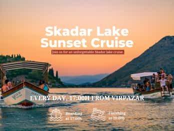 Virpazar : Inoubliable croisière au coucher du soleil vers le monastère de Kom