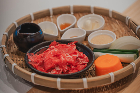 Séoul : cours de cuisine coréenne avec courses dans une épicerie locale