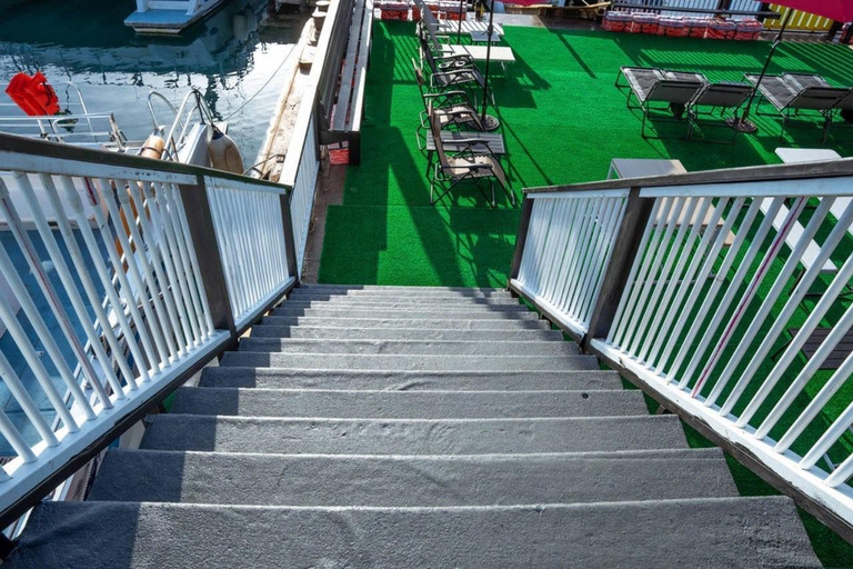 Floating Bar Party Boat with Snorkeling transfers included