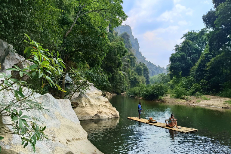 Khao Lak: Privat Khao Sok djungelsafari med bamburafting