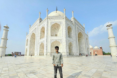 From Delhi: Sunrise Taj Mahal & Agra Highlights Private Tour Local Expert Tour Guide Only