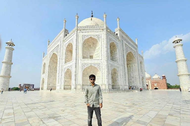 From Delhi: Sunrise Taj Mahal & Agra Highlights Private Tour Local Expert Tour Guide Only
