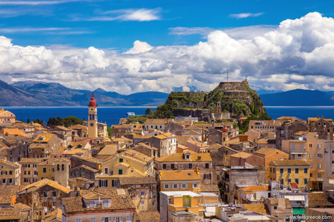 Corfou : Visite panoramique de l'île en van depuis le port de croisière