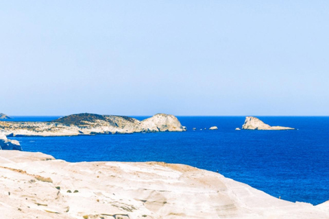 From Crete: Milos Island Day Trip with Guided Tour & Ferry Rethymno Area: Tour with Hotel Pickup