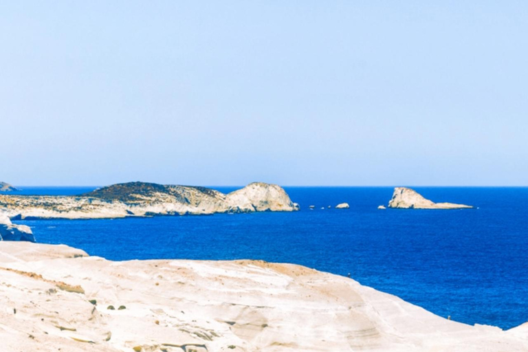 From Crete: Milos Island Day Trip with Guided Tour & Ferry Rethymno Area: Tour with Hotel Pickup