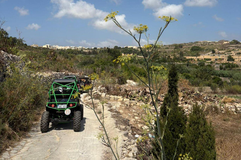 Malta: Self-Drive Buggy Tour with Lunch and Boat Transfer Self-Drive Buggy for 1 Driver