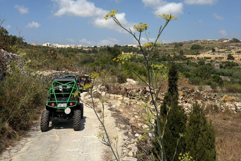 Malta: Self-Drive Buggy Tour with Lunch and Boat Transfer Self-Drive Buggy for 1 Driver