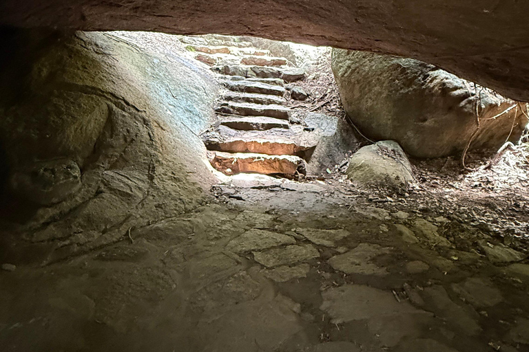From Colombo: Cave Temples, Jungle Trek & Waterfall Swim