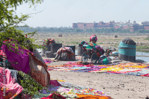 From Agra: Private Taj Mahal & Agra Village Guided Day Tour Tour With Processional Guide Only.