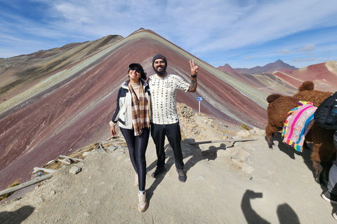 Vanuit Cusco: Dagvullende tour naar de Regenboogberg en de Rode Vallei