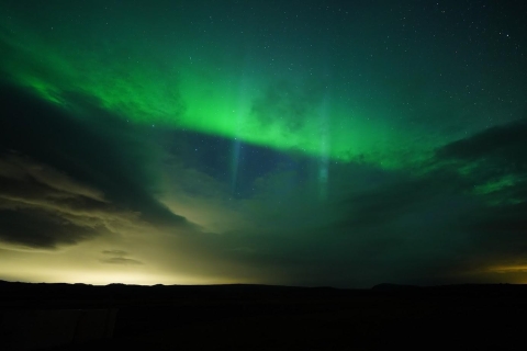 Reykjavik : observation d’aurores boréales en minibus privéObservation d’aurores boréales en minibus