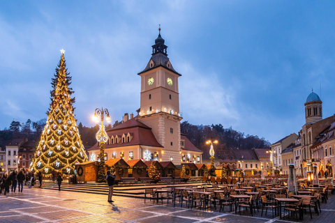 From Bucharest: Brasov Christmas Market & Dracula's Castle xmas
