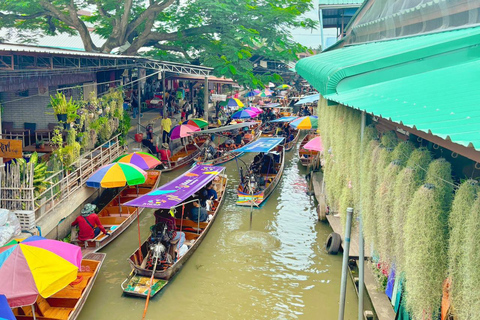 Bangkok: Damnoen Saduak Avontuur &amp; Maeklong Spoorwegmarkt