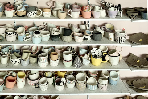 Zagreb: Artisan Ceramic Making Experience Workshop Set "Cup + Plate"